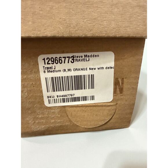 Steve Madden Travel-J Orange Studded Jelly Sandals Women’s Size 8 NIB - Picture 10 of 10